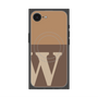 プレミアムスクエアケース with MagSafe［ オリジナル - initial two tone - W brown ］