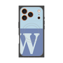 プレミアムスクエアケース with MagSafe［ オリジナル - initial two tone - W blue ］