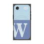 プレミアムスクエアケース with MagSafe［ オリジナル - initial two tone - W blue ］
