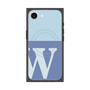 プレミアムスクエアケース with MagSafe［ オリジナル - initial two tone - W blue ］