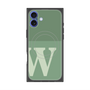 プレミアムスクエアケース with MagSafe［ オリジナル - initial two tone - W green ］