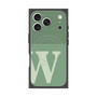 プレミアムスクエアケース with MagSafe［ オリジナル - initial two tone - W green ］