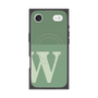 プレミアムスクエアケース with MagSafe［ オリジナル - initial two tone - W green ］