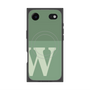 プレミアムスクエアケース with MagSafe［ オリジナル - initial two tone - W green ］