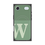 プレミアムスクエアケース with MagSafe［ オリジナル - initial two tone - W green ］