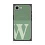 プレミアムスクエアケース with MagSafe［ オリジナル - initial two tone - W green ］