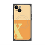 プレミアムスクエアケース with MagSafe［ オリジナル - initial two tone - X orange ］