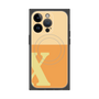 プレミアムスクエアケース with MagSafe［ オリジナル - initial two tone - X orange ］