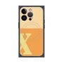 プレミアムスクエアケース with MagSafe［ オリジナル - initial two tone - X orange ］