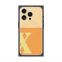 プレミアムスクエアケース with MagSafe［ オリジナル - initial two tone - X orange ］
