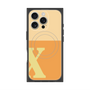 プレミアムスクエアケース with MagSafe［ オリジナル - initial two tone - X orange ］