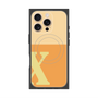 プレミアムスクエアケース with MagSafe［ オリジナル - initial two tone - X orange ］