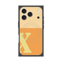 プレミアムスクエアケース with MagSafe［ オリジナル - initial two tone - X orange ］