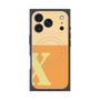 プレミアムスクエアケース with MagSafe［ オリジナル - initial two tone - X orange ］