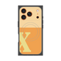 プレミアムスクエアケース with MagSafe［ オリジナル - initial two tone - X orange ］