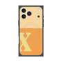 プレミアムスクエアケース with MagSafe［ オリジナル - initial two tone - X orange ］