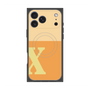 プレミアムスクエアケース with MagSafe［ オリジナル - initial two tone - X orange ］