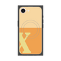 プレミアムスクエアケース with MagSafe［ オリジナル - initial two tone - X orange ］