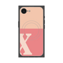 プレミアムスクエアケース with MagSafe［ オリジナル - initial two tone - X pink ］