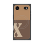 プレミアムスクエアケース with MagSafe［ オリジナル - initial two tone - X brown ］