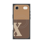 プレミアムスクエアケース with MagSafe［ オリジナル - initial two tone - X brown ］
