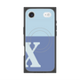 プレミアムスクエアケース with MagSafe［ オリジナル - initial two tone - X blue ］