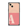 プレミアムスクエアケース with MagSafe［ オリジナル - initial two tone - A pink ］
