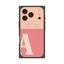 プレミアムスクエアケース with MagSafe［ オリジナル - initial two tone - A pink ］