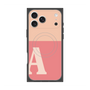 プレミアムスクエアケース with MagSafe［ オリジナル - initial two tone - A pink ］