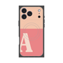 プレミアムスクエアケース with MagSafe［ オリジナル - initial two tone - A pink ］