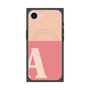 プレミアムスクエアケース with MagSafe［ オリジナル - initial two tone - A pink ］