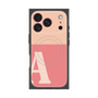 プレミアムスクエアケース with MagSafe［ オリジナル - initial two tone - A pink ］