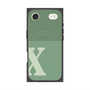 プレミアムスクエアケース with MagSafe［ オリジナル - initial two tone - X green ］
