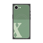 プレミアムスクエアケース with MagSafe［ オリジナル - initial two tone - X green ］