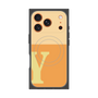 プレミアムスクエアケース with MagSafe［ オリジナル - initial two tone - Y orange ］