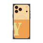 プレミアムスクエアケース with MagSafe［ オリジナル - initial two tone - Y orange ］