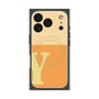 プレミアムスクエアケース with MagSafe［ オリジナル - initial two tone - Y orange ］