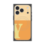 プレミアムスクエアケース with MagSafe［ オリジナル - initial two tone - Y orange ］