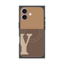 プレミアムスクエアケース with MagSafe［ オリジナル - initial two tone - Y brown ］