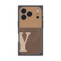 プレミアムスクエアケース with MagSafe［ オリジナル - initial two tone - Y brown ］