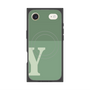 プレミアムスクエアケース with MagSafe［ オリジナル - initial two tone - Y green ］