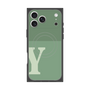 プレミアムスクエアケース with MagSafe［ オリジナル - initial two tone - Y green ］