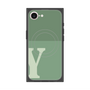 プレミアムスクエアケース with MagSafe［ オリジナル - initial two tone - Y green ］