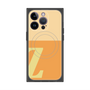 プレミアムスクエアケース with MagSafe［ オリジナル - initial two tone - Z orange ］