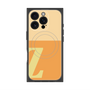 プレミアムスクエアケース with MagSafe［ オリジナル - initial two tone - Z orange ］