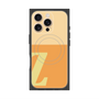 プレミアムスクエアケース with MagSafe［ オリジナル - initial two tone - Z orange ］