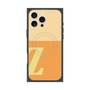 プレミアムスクエアケース with MagSafe［ オリジナル - initial two tone - Z orange ］