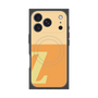 プレミアムスクエアケース with MagSafe［ オリジナル - initial two tone - Z orange ］