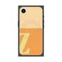 プレミアムスクエアケース with MagSafe［ オリジナル - initial two tone - Z orange ］