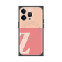 プレミアムスクエアケース with MagSafe［ オリジナル - initial two tone - Z pink ］